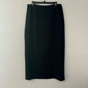 Vintage Larry Levine Navy Long Pencil Skirt – Size 14 – RN 97015
